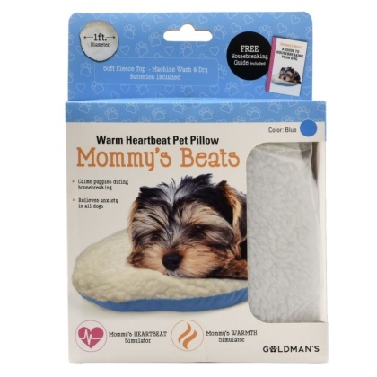 Goldmans Mommys Beats Warm Heartbeat Pet Pillow Blue