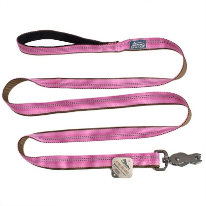 K9 Explorer Reflective Leash with Scissor Snap - Rosebud