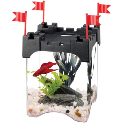 Aqueon Betta Castle Aquarium Kit - Black