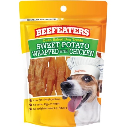 Beefeaters Oven Baked Sweet Potato Wrapped with Chicken Dog Treat