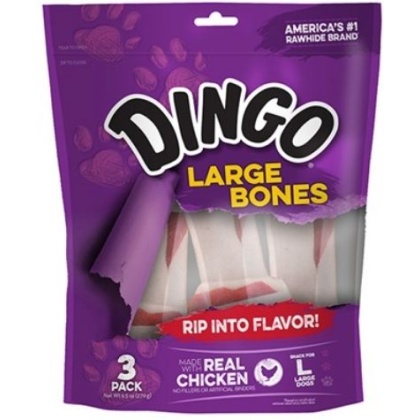 Dingo Meat in the Middle Rawhide Chew Bones