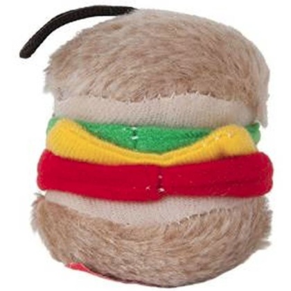 Petmate Booda Zoobilee Hamburger Plush Dog Toy