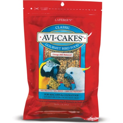 Lafeber Classic Avi-Cakes Gourmet Macaw & Cockatoo Food