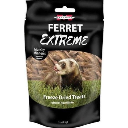 Marshall Ferret Extreme Munchy Minnows Freeze Dried Ferret Treat