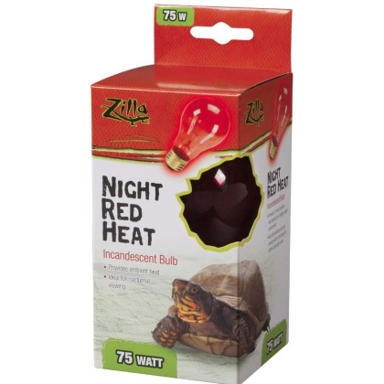 Zilla Incandescent Night Red Heat Bulb for Reptiles