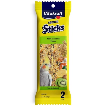 Vitakraft Crunch Sticks Kiwi & Lemon Cockatiel Treats