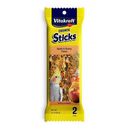 Vitakraft Crunch Sticks Apple & Honey Cockatiels Treats