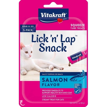 VitaKraft Lick N Lap Snack Salmon Cat Treat