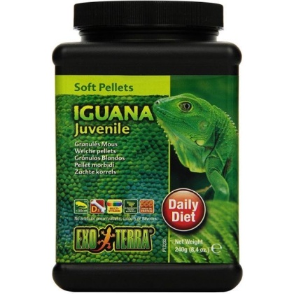 Exo Terra Soft Pellets Juvenile Iguana Food