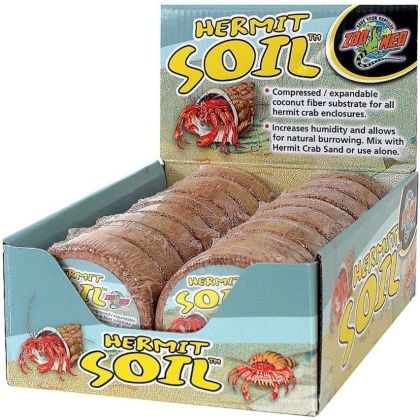 Zoo Med Hermit Crab Soil Compressed Coconut Fiber